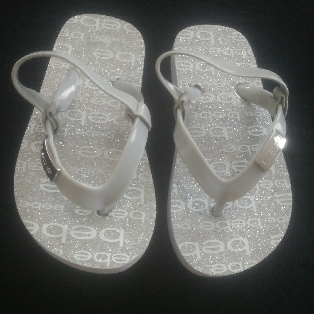 Toddler Bebe Flip Flops Size 8